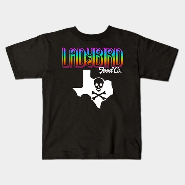 Rainbow Friendly Skull Ladybird Food Co. Kids T-Shirt by Ladybird Food Co.